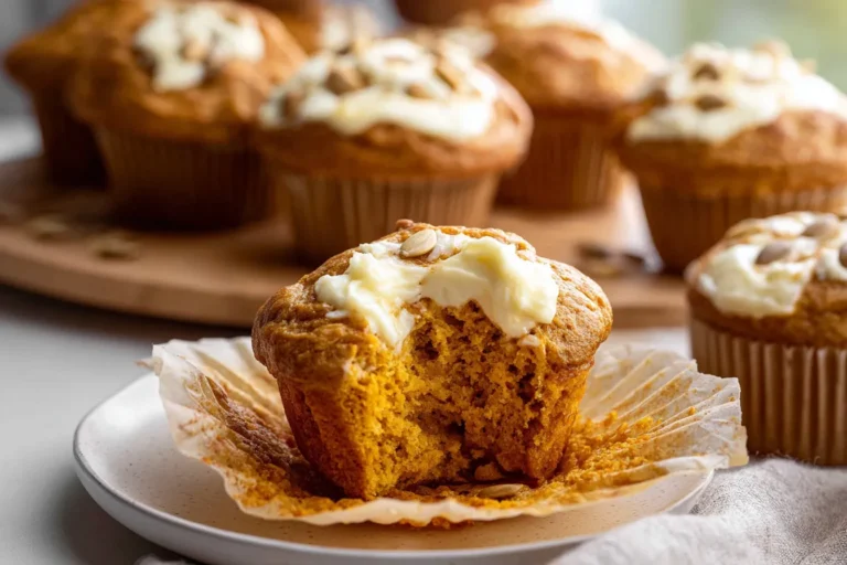 Moist Pumpkin Cream Cheese Muffins