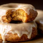 Moist Pumpkin Donuts with Maple Glaze