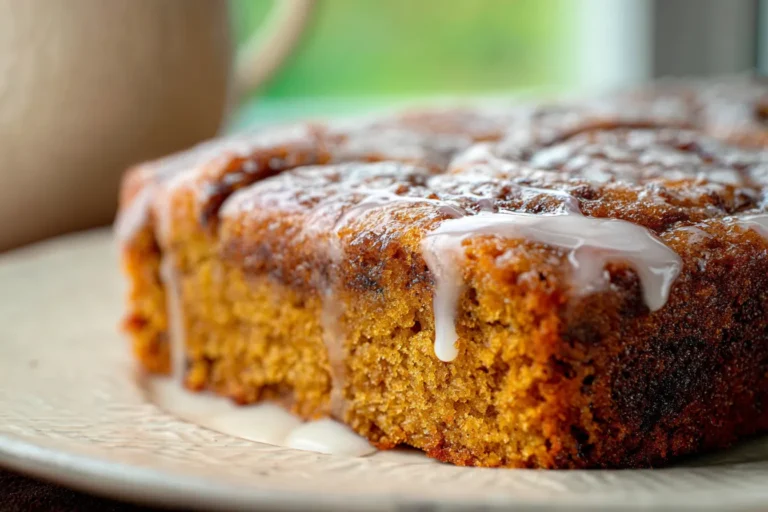 Moist Pumpkin Honey Bun Cake