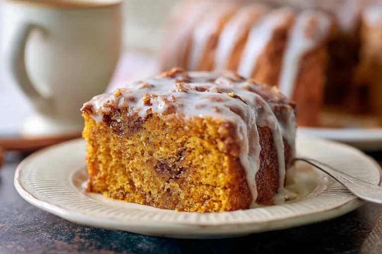 Moist Pumpkin Honey Bun Cake