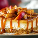 No Bake Caramel Apple Cheesecake