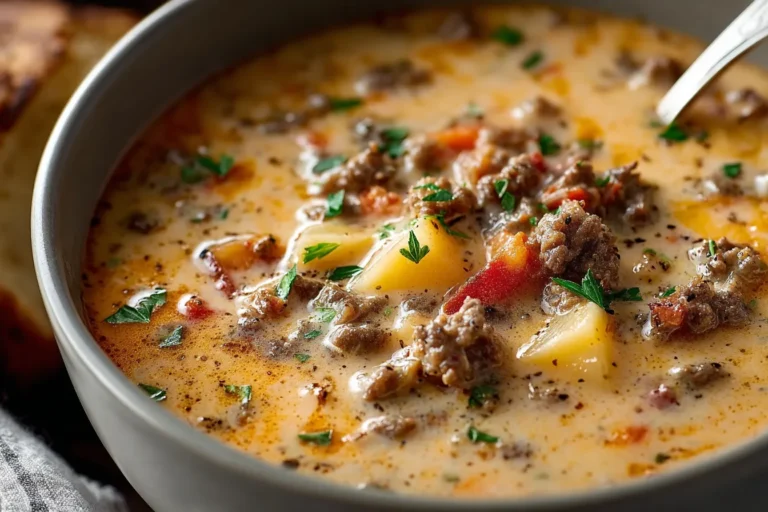 One Pot Cheeseburger Soup
