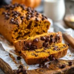 Quick Pumpkin Bread with Melty Chocolate Chips