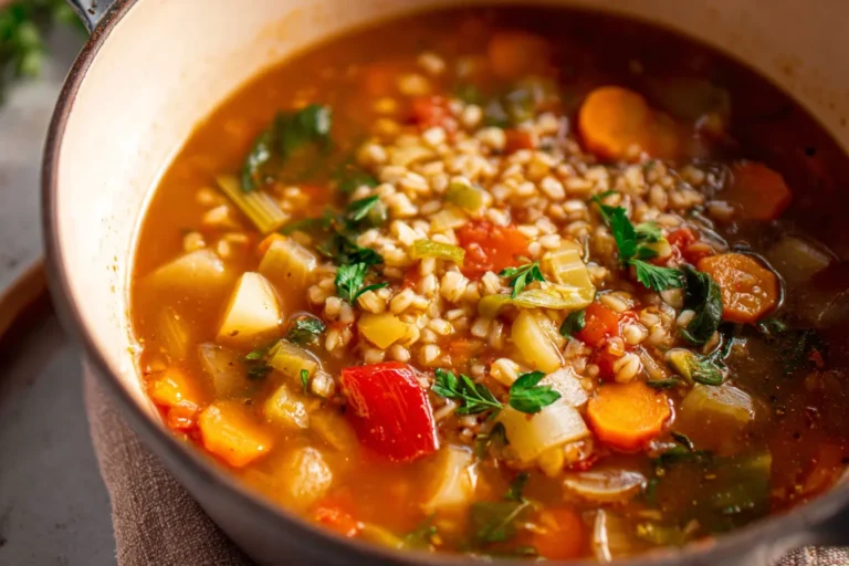 Simple Vegetable Barley Soup