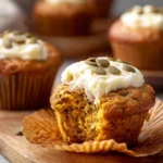 Soft and Fluffy Pumpkin Cream Cheese Muffins