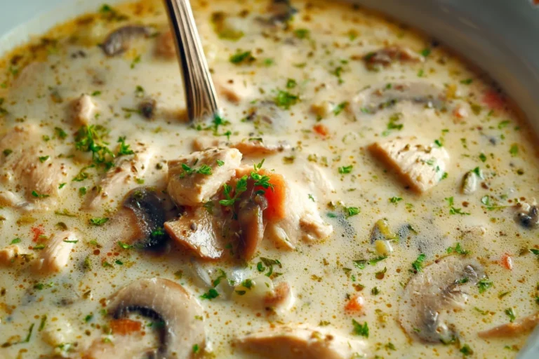 The Best Cozy Creamy Chicken Mushroom Soup