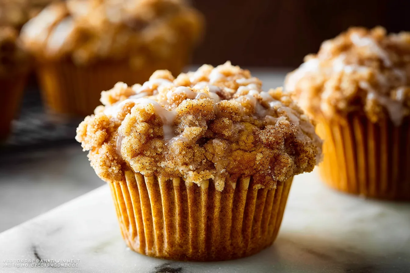 The Best Pumpkin Crumb Cake Muffins