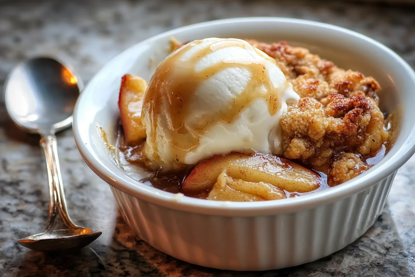 Warm Cinnamon Apple Cobbler