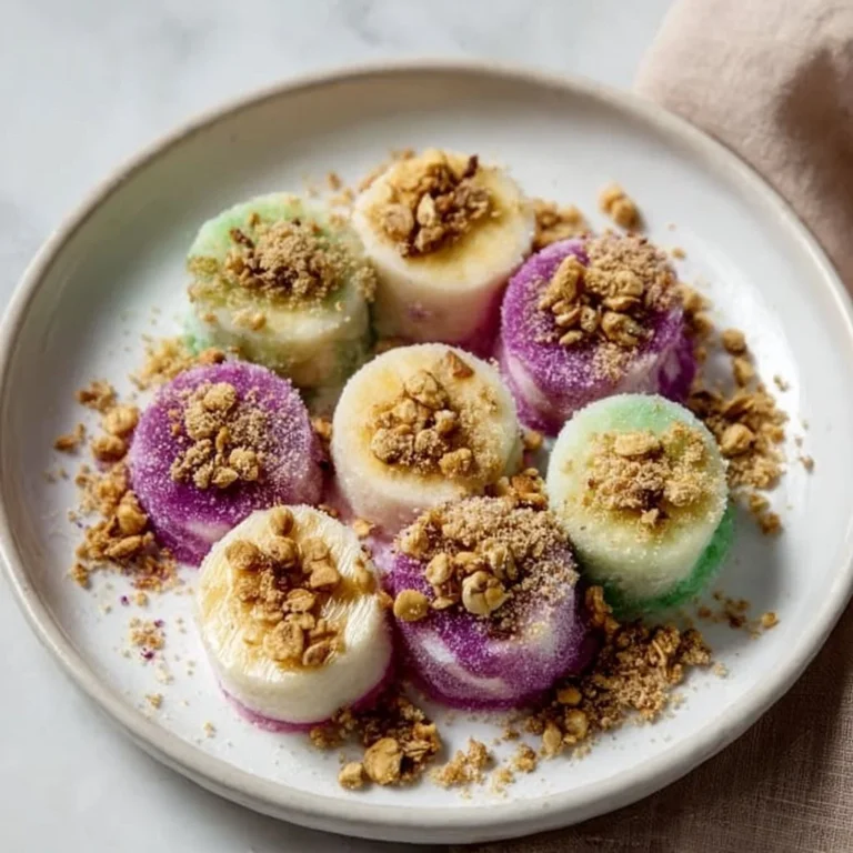 Frozen banana bites for a healthy and tasty snack