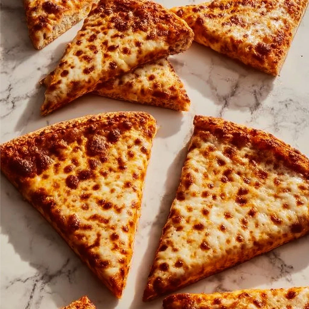 Mini Witch Hat Pizzas topped with cheese and olives, perfect Halloween treat.