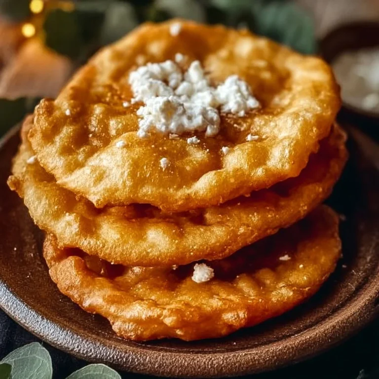 Golden-brown Navajo fry bread served with toppings