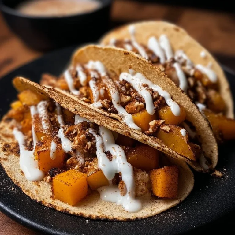 Delicious pumpkin spice dessert tacos filled with sweet seasonal flavors