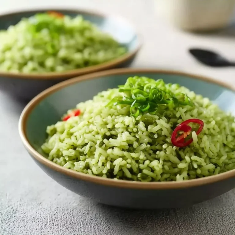 A delicious plate of swamp rice delight, showcasing its rich texture and vibrant flavors.