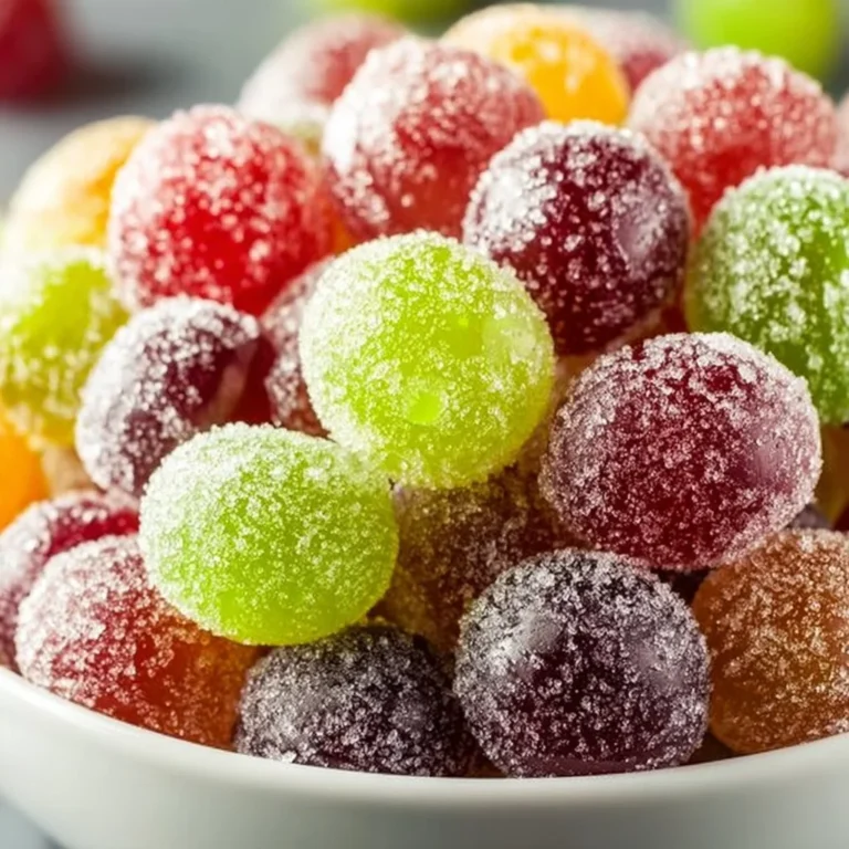 Deliciously sweet candied grapes served as a snack or dessert