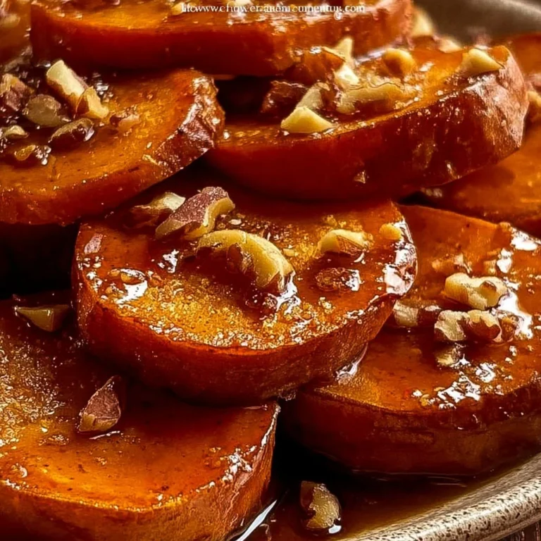 Walnut Maple Roasted Sweet Potatoes served in a bowl
