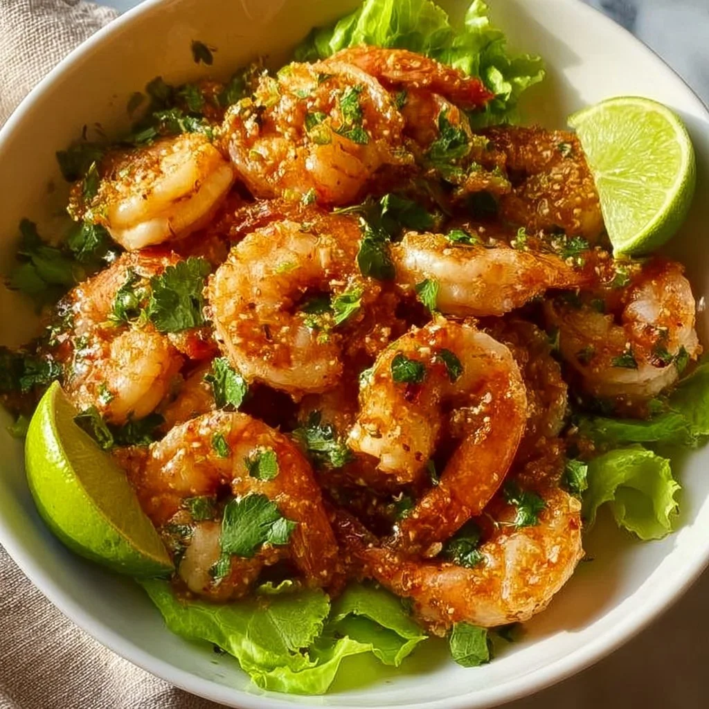 Crispy Quick Bang Bang Shrimp served on a plate with dipping sauce