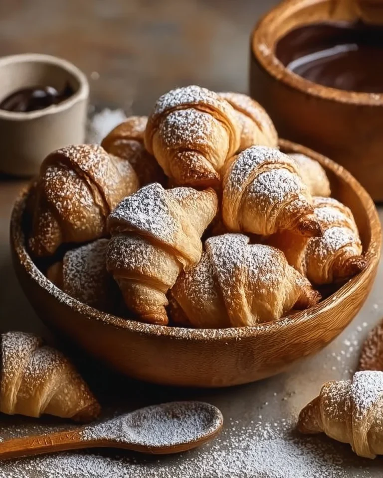 Easy rugelach cookies filled with nuts and fruit preserves on a baking sheet.