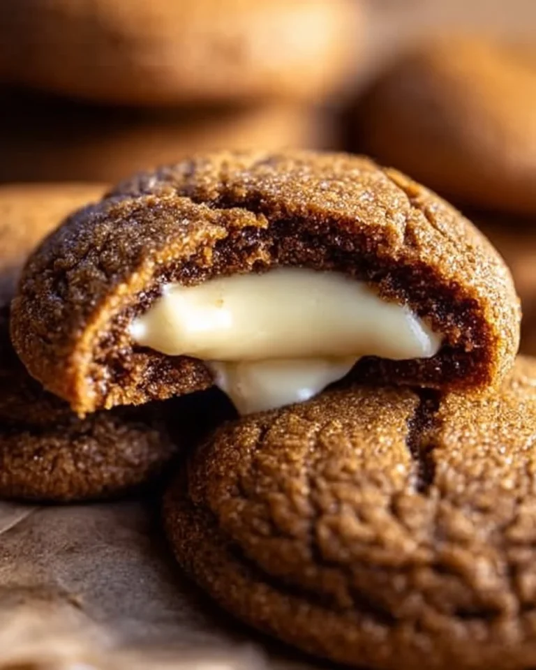 Gingerbread Cheesecake Cookies decorated with festive icing on a plate