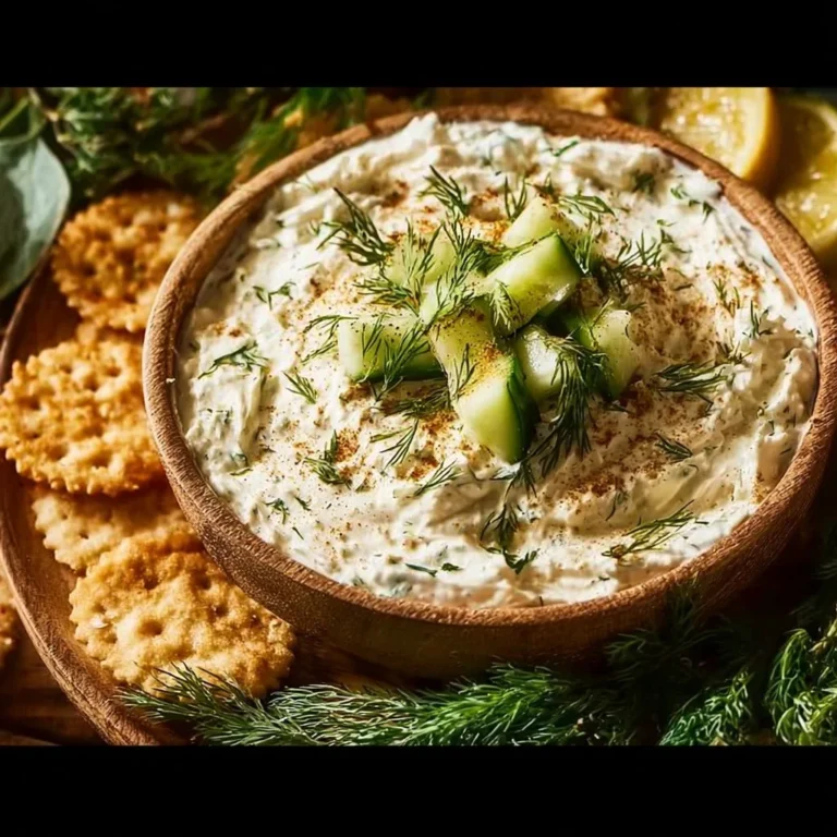 Delicious smoked fish dip served with crackers and garnished