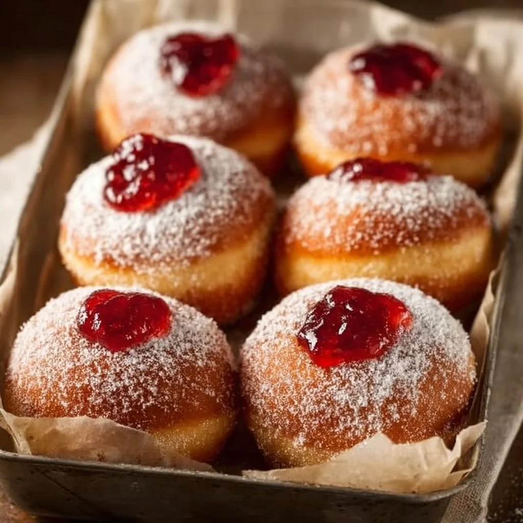 Ultimate sufganiyot donuts filled with jelly, perfect for Hanukkah celebrations