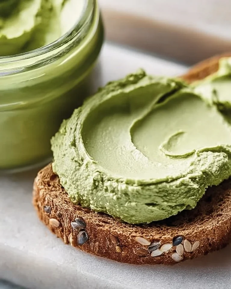 Vibrant matcha cream cheese spread on a bagel, showcasing its vibrant green color.