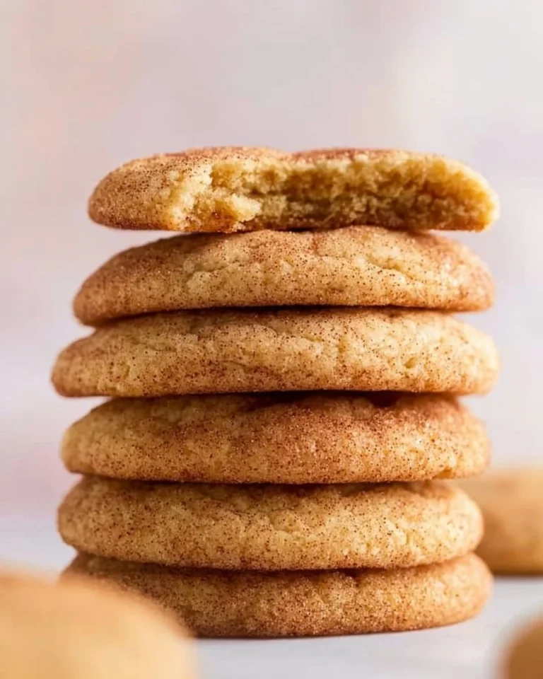 Freshly baked brown butter snickerdoodle cookies on a cooling rack.