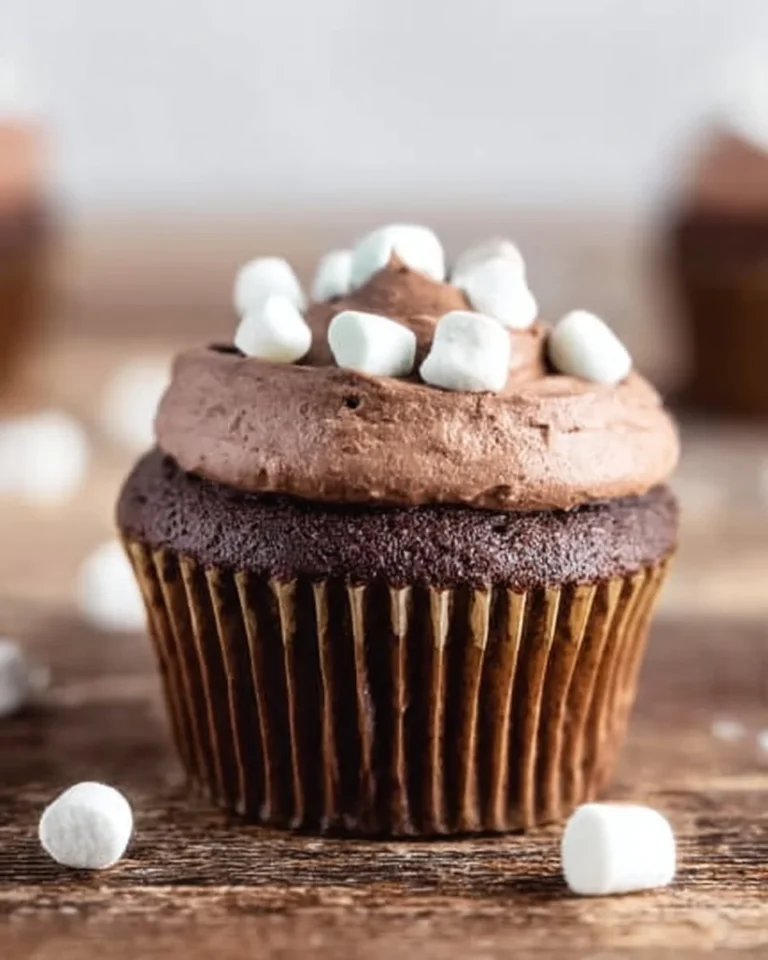 Delicious homemade chocolate cupcakes with frosting