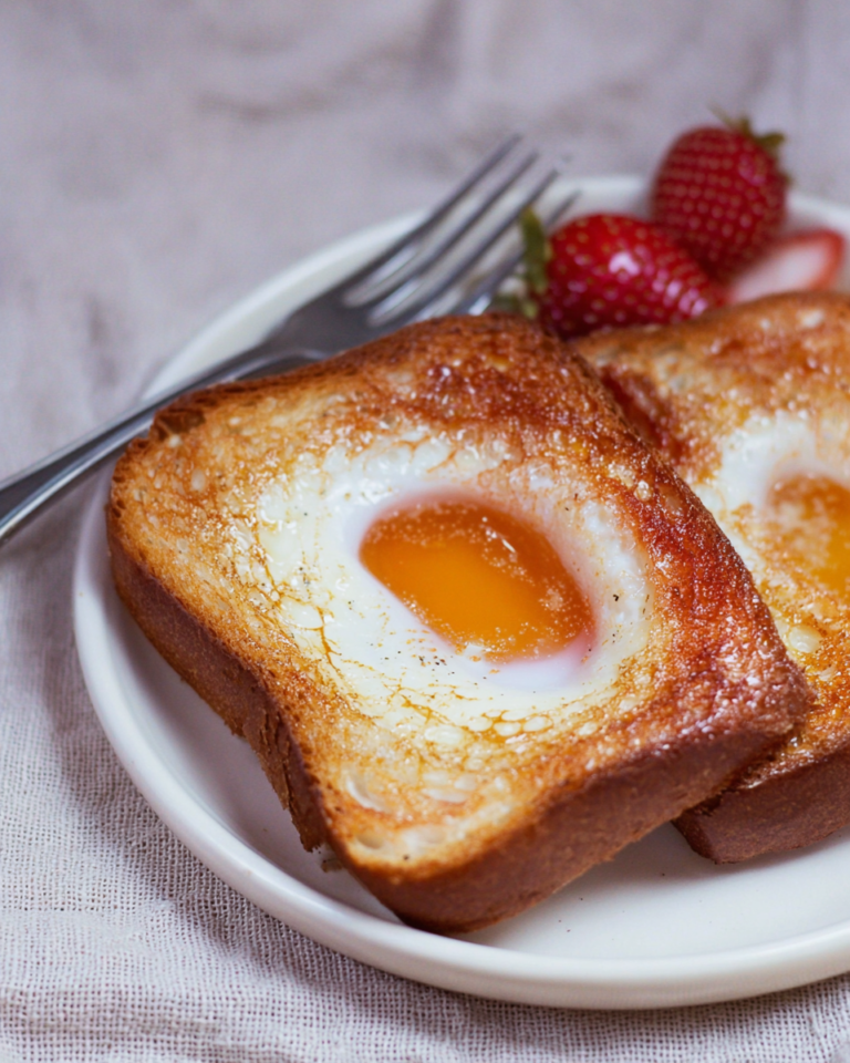 Air Fryer Egg and Cheese Toast