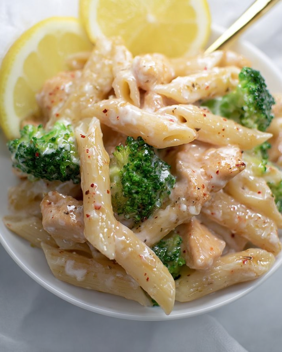 broccoli pasta chicken