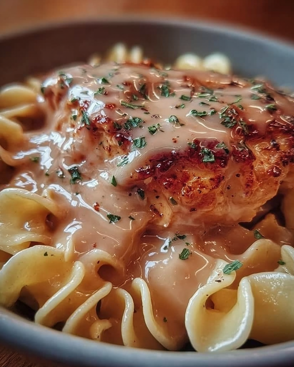 Chicken with Buttered Noodles Preparation