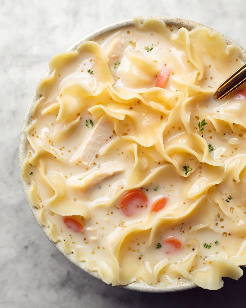 Easy Creamy Chicken Noodle Soup