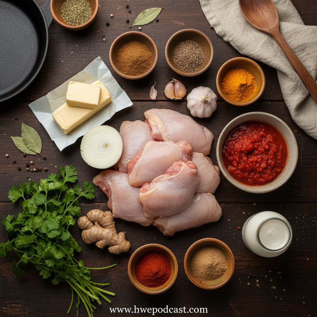 Ingredients for Texas Roadhouse butter chicken skillet recipe