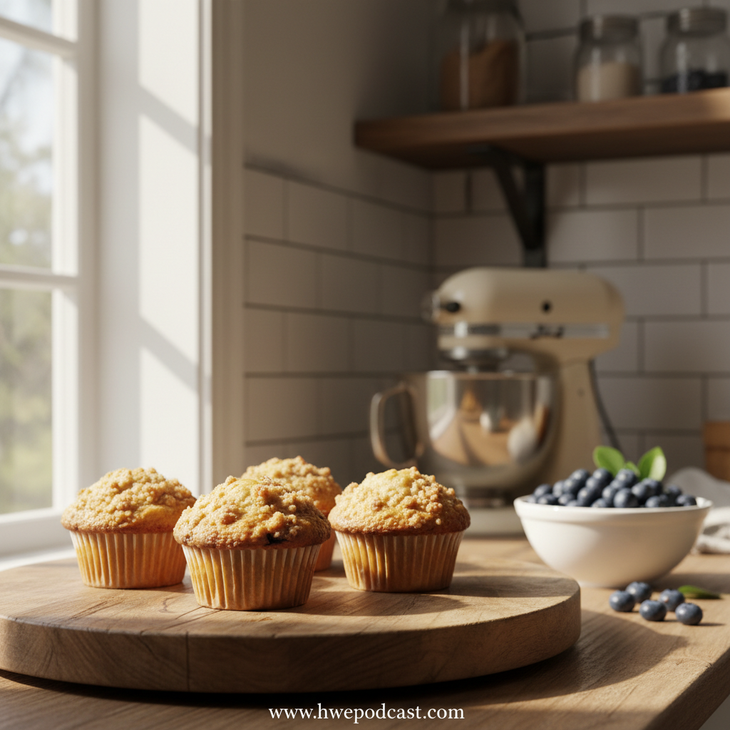 To Die For Blueberry Muffins with Crumble Topping
