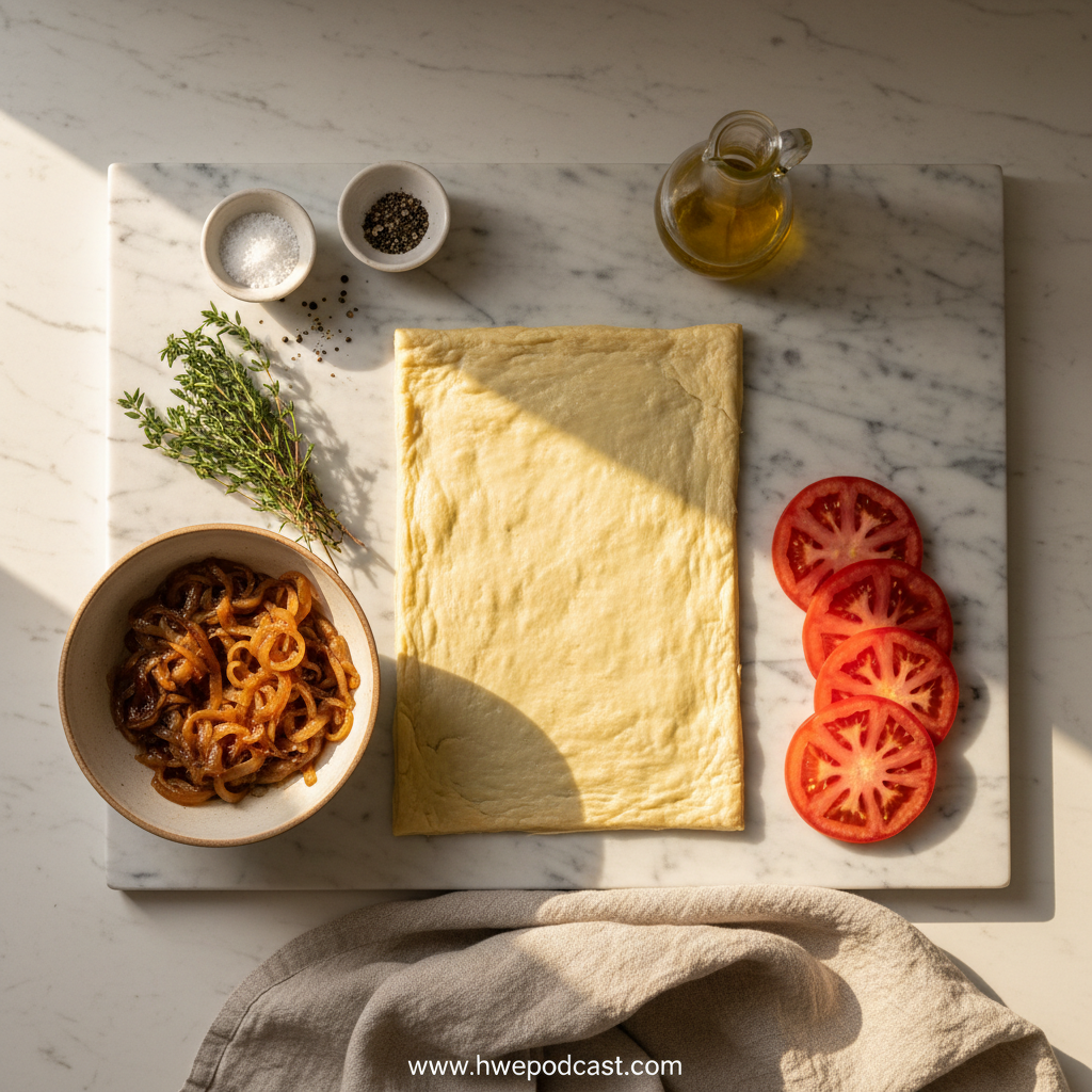 Ingredients for Beefsteak Tomato Tart
