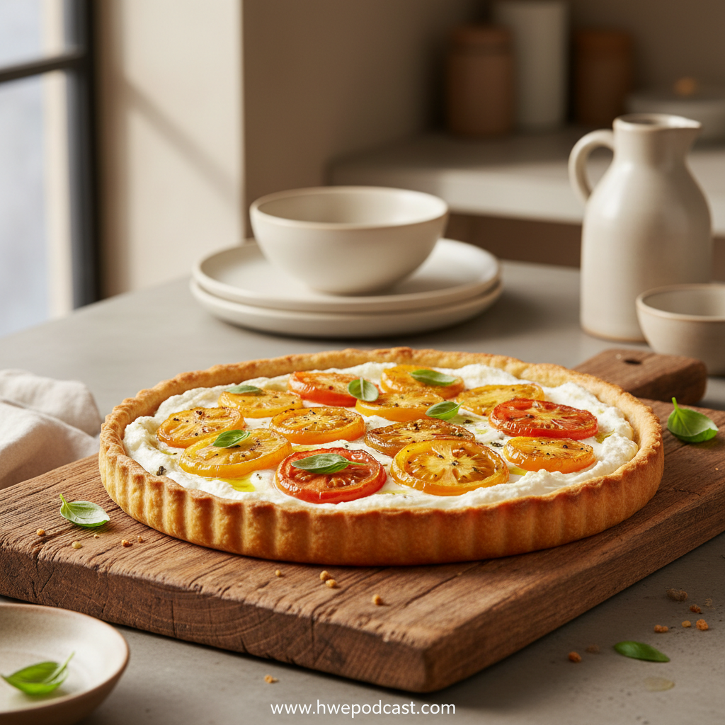 Heirloom Tomato Ricotta Tart