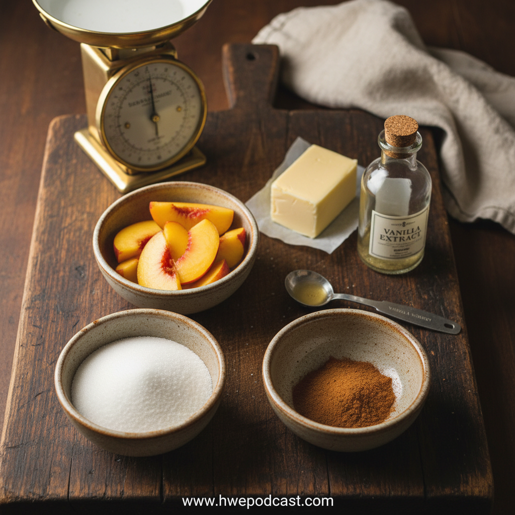 Peach Cobbler Ingredients