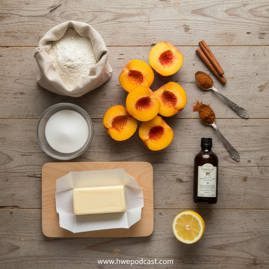 Peach Cobbler Ingredients