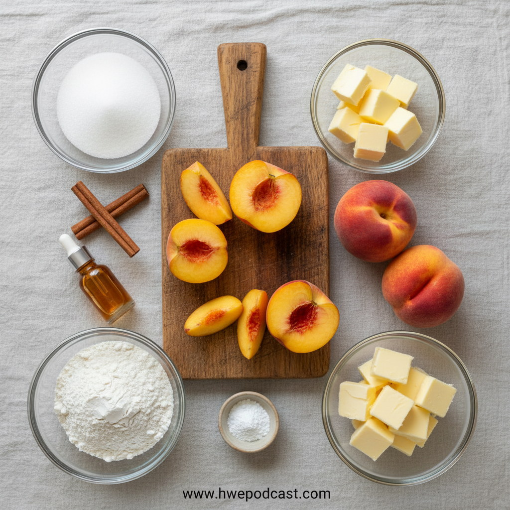 Peach Cobbler Ingredients